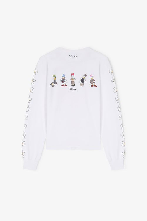 White T-shirt Ã manches longues x Disney motif Daisy Duck blanc