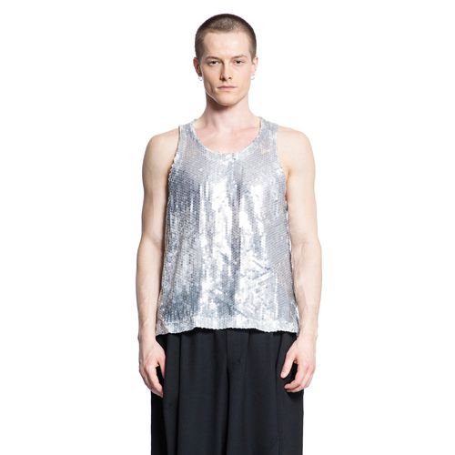 MAN SILVER T-SHIRTS & TANK TOPS