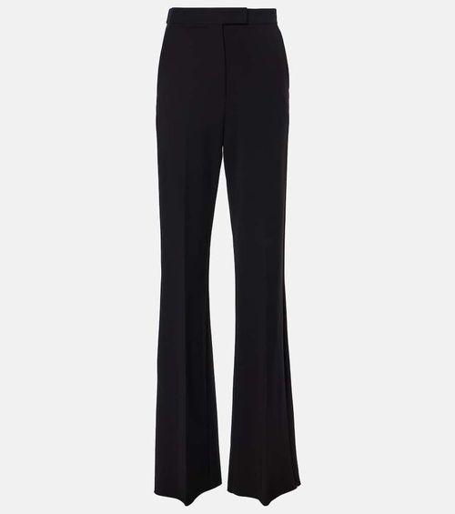 Norcia pleated jersey straight pants