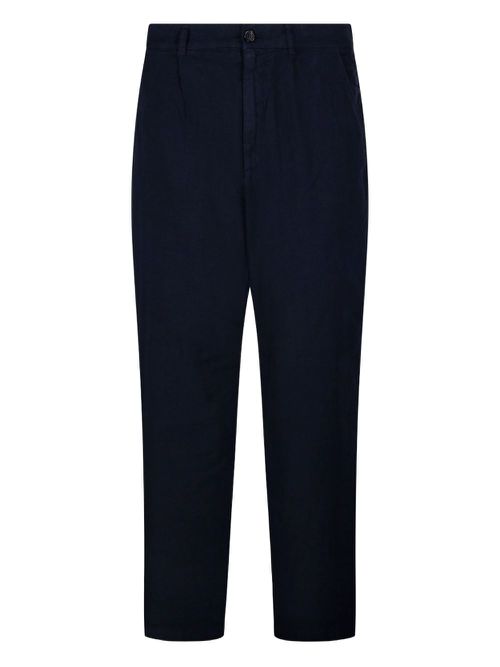 Department 5 linen-blend trousers - Blue