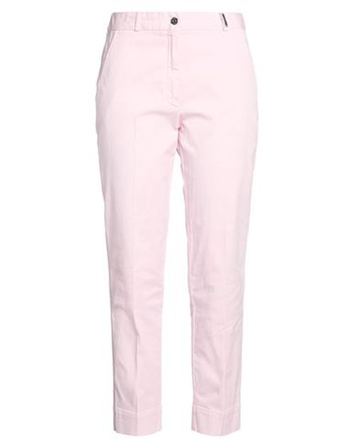 Woman Pants Light pink Size 12 Cotton, Elastane