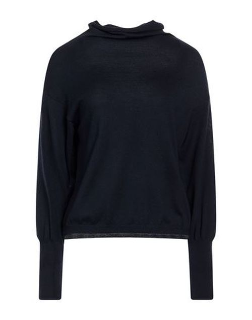 Woman Turtleneck Midnight blue Size 2 Merino Wool