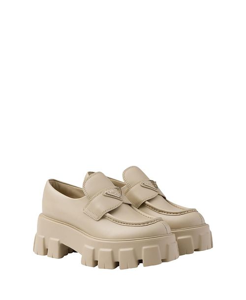 Women's Brushed Leather Monolith Loafers