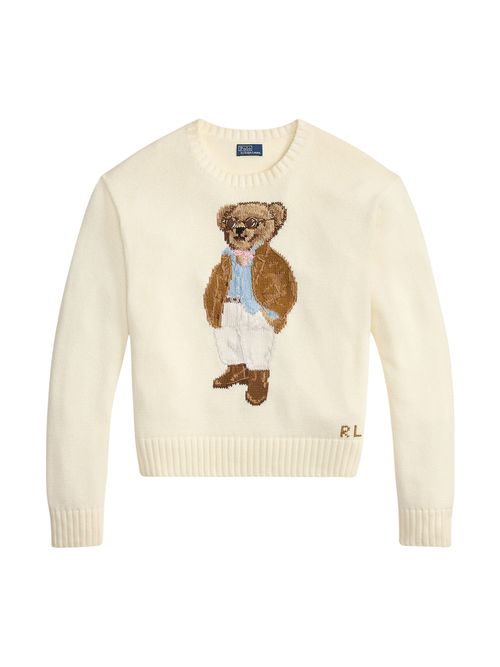 Women's Relaxed Fit Polo Bear Sweater
