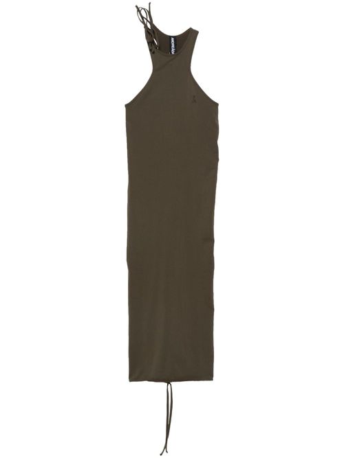 Sleeveless jersey midi dress - Green