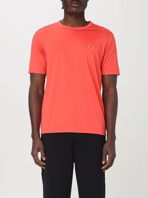 Logo-Embroidered Cotton T-Shirt — Red