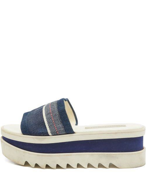 60mm denim sandals - Blue
