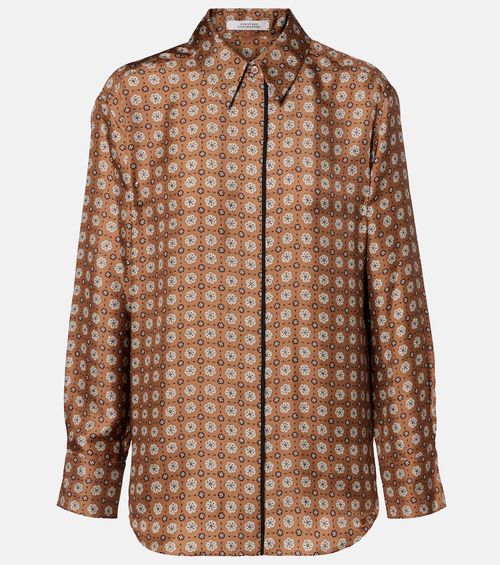 Graphic Dreams printed silk twill shirt