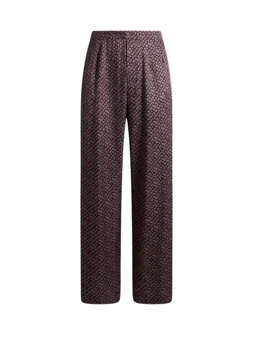 Trousers With Micro Paisley Motif