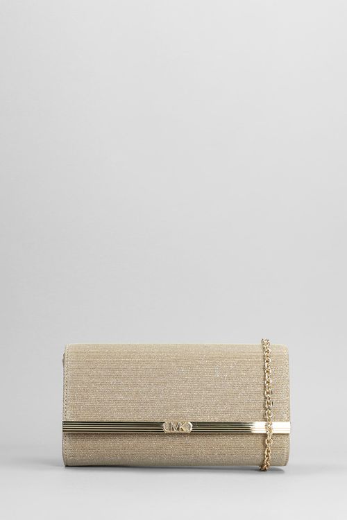 Mona Clutch In Gold Glitter