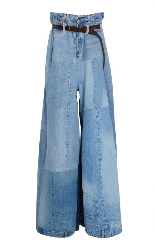 Wide Leg Denim Pants