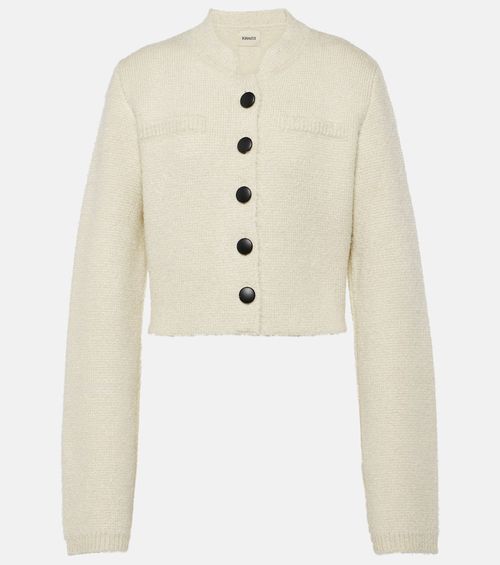 Ello cropped silk and cashmere jacket