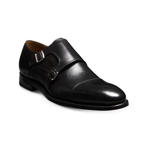 Allen Edmonds Mens Pierce Monk Strap Oxford Walnut Leather
