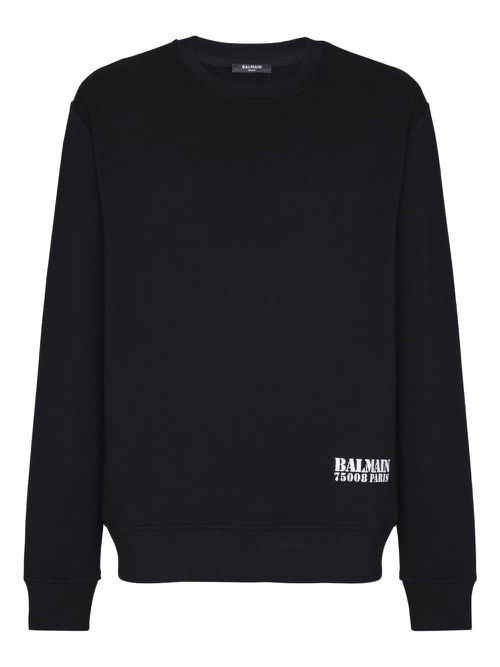 Balmain logo-print sweatshirt - Black