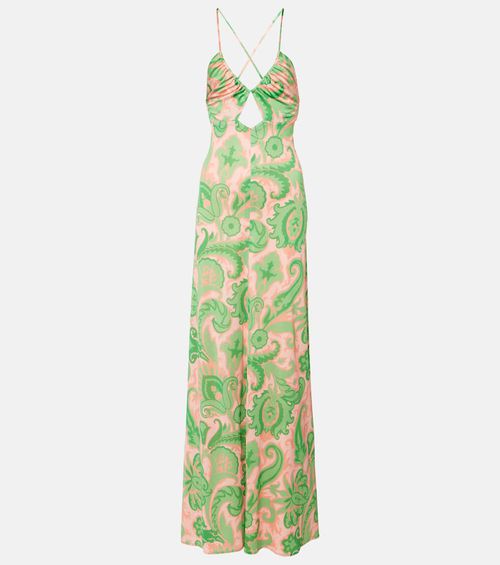 Halterneck maxi dress