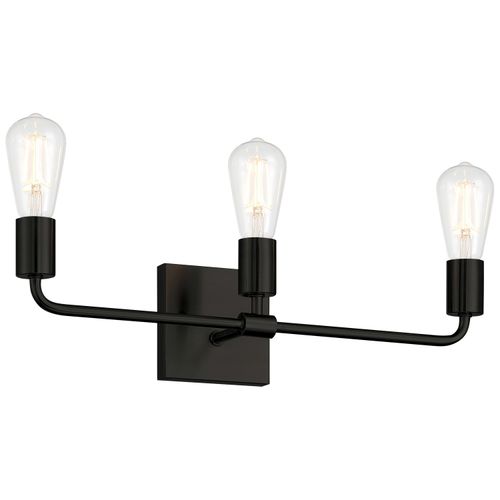 Matte Black Bathroom Vanity Light from the Virgin Collection