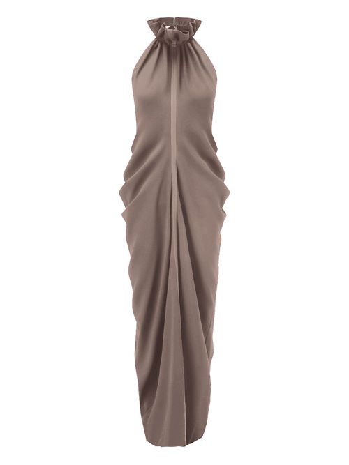 Halterneck maxi dress - Grey
