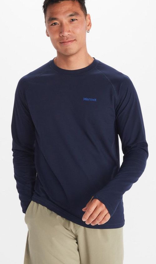 Men's Windridge Ls Upf 50 Crew Neck T-Shirt Tee Shirt