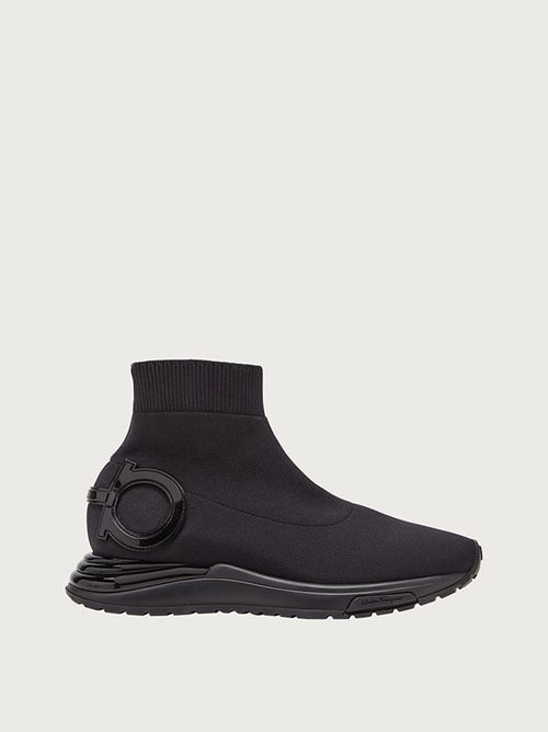 Sock-style slip-on sneakers - Black