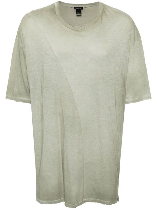 Drop-shoulder mélange T-shirt - Green
