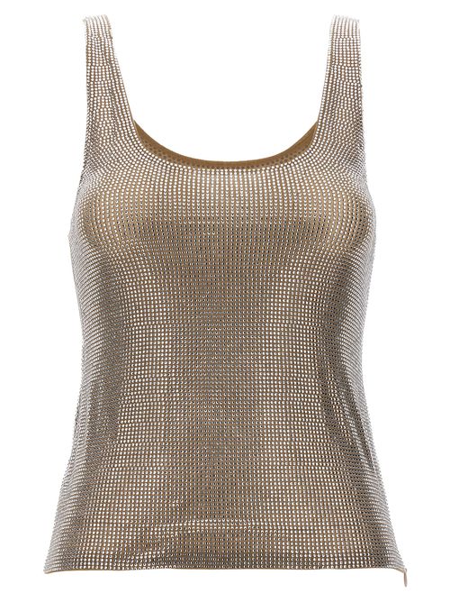 -Crystal Top Top Silver-Donna