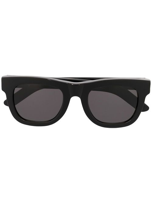 Tinted square-frame sunglasses - Black