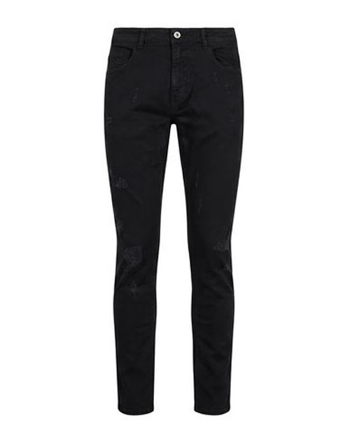 Man Pants Black Size 28 Cotton, Elastane