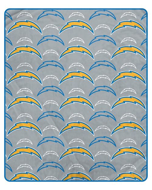 Los Angeles Chargers Nfl Team Signature Logo Fleece Throw