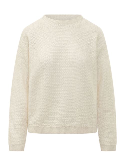 Off White Knitted Crew Neck Sweater