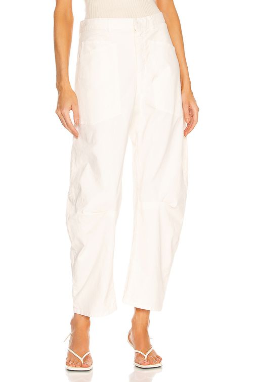 NILI LOTAN Shon Pant in Eggshell - Ivory. 2 also in
