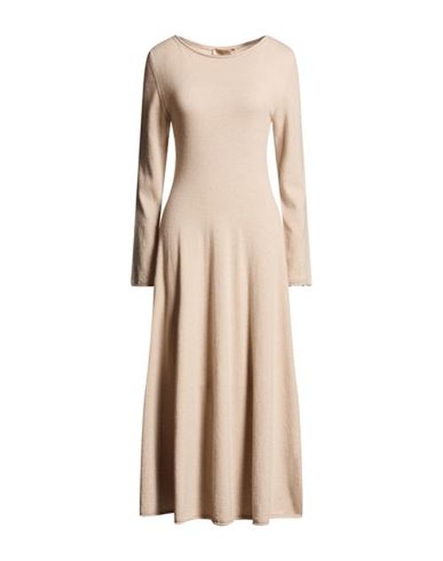 Woman Midi dress Beige Size 10 Cashmere