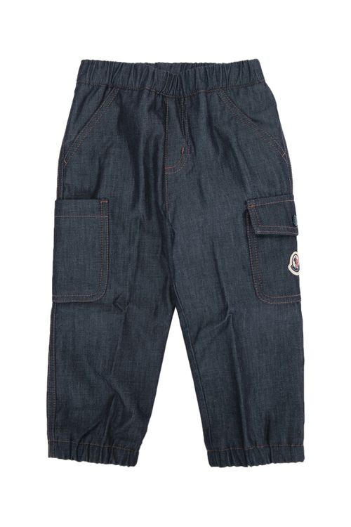 Logo-Patch Cargo Cargo Pants — Navy
