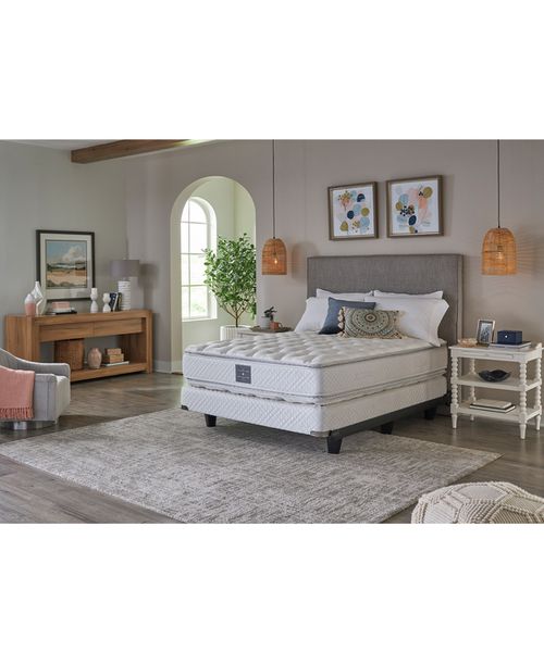 "Closeout! by Shifman Sophia 15"" Plush Pillowtop Mattress - Twin, Created for Macy's - Grey6751"