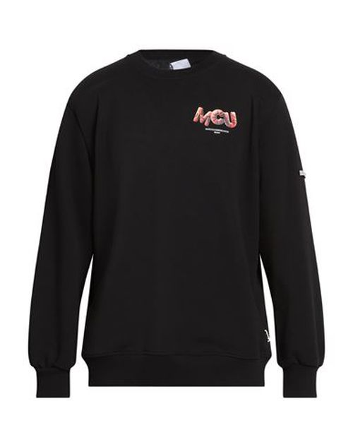 M. c.u. Marco Cassese Union Man Sweatshirt Black Size S Cotton, Polyester, Swarovski Crystal