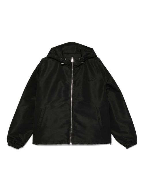 Zip-up hooded jacket - Black