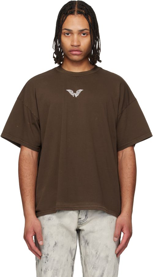Brown Logo Inside Out T-shirt