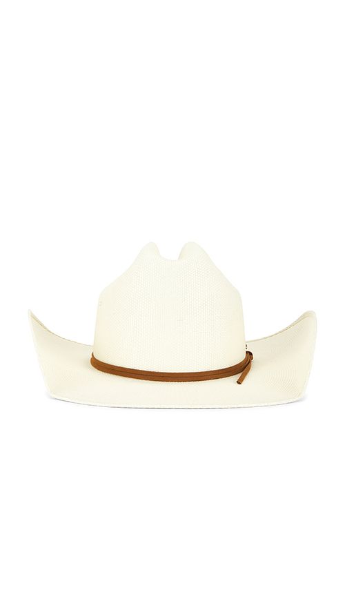 Brixton Laredo Straw Cowboy Hat in Cream. L. Also in
