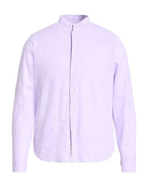 Man Shirt Lilac Size 15 ½ Linen, Cotton