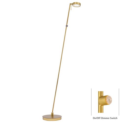 George Kovacs George'S Reading Room 50" Floor Lamp in Honey Gold - P