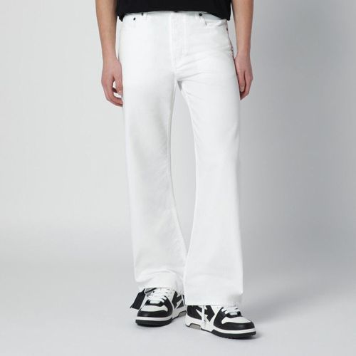 Off-White White Trousers With Logo