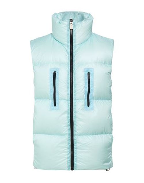 Man Vest Sky blue Size 34 Polyamide