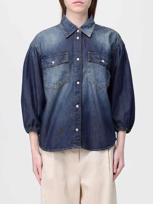 Shirt Woman color Denim