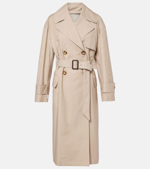 Mtrench cotton-blend twill trench coat