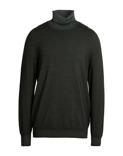 Man Turtleneck Dark green Size 42 Virgin Wool