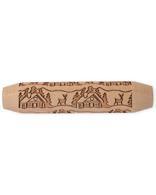 Woodland Cottage Embossing Rolling Pin