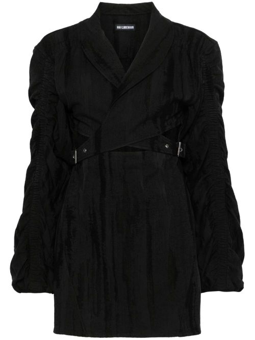 Wrap mini dress - Black