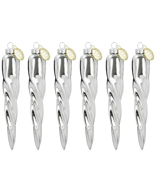 Holiday 4pc Icicle Ornament Set