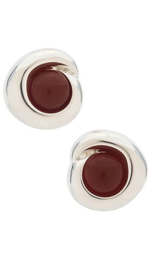 Julietta Agnes Earrings in Metallic Silver