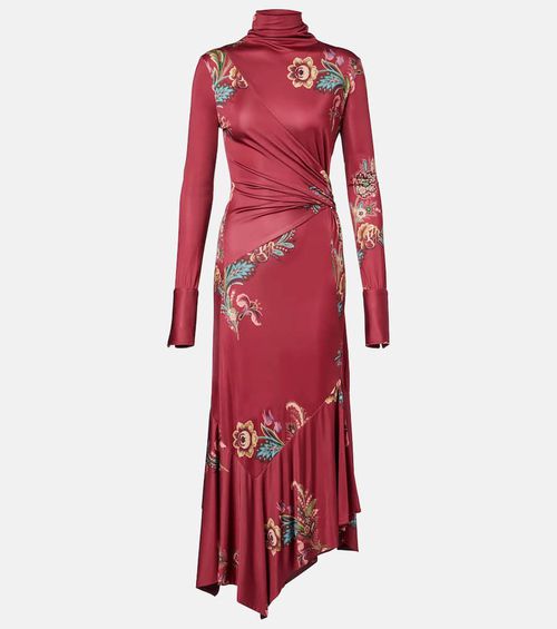 Printed midi dress