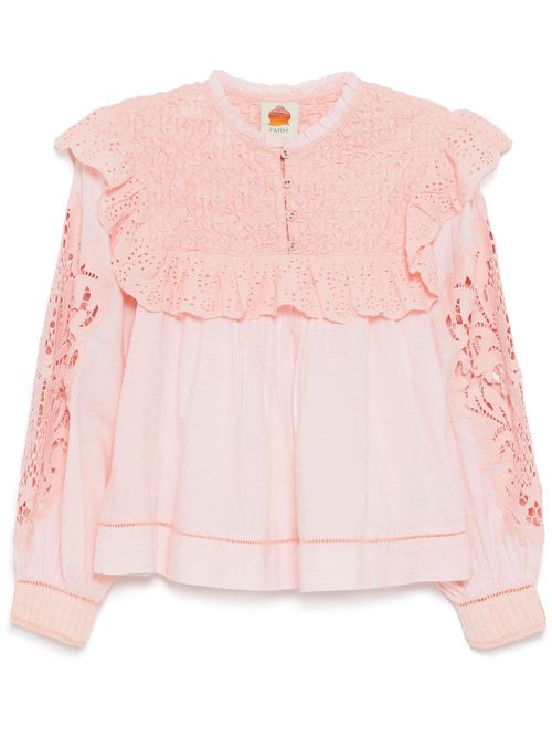 Rose Honeycomb blouse - Pink